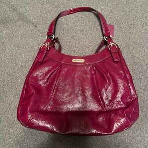 Coach Fuchsia Leather Shoulder Bag